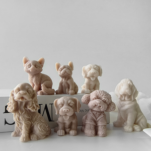 Molde de silicona Angry Puppy para velas, gomas de mascar y repostería, herramienta DIY hecha a mano, marca JHM, 1 pieza - Product Image 2