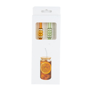 Pajitas <span class=keywords><strong>de</strong></span> Vidrio <span class=keywords><strong>de</strong></span> <span class=keywords><strong>Caña</strong></span> <span class=keywords><strong>de</strong></span> Azúcar, Material Grueso, Forma Creativa Colorida, Estilo Chino, Juego <span class=keywords><strong>de</strong></span> Pajitas <span class=keywords><strong>de</strong></span> Borosilicato <span class=keywords><strong>de</strong></span> 8 mm - Product Image 5