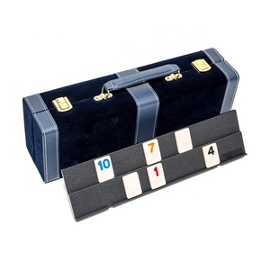 Jeu de rammy en cuir de grande taille Standard avec numéros de luxe - Product Image 2