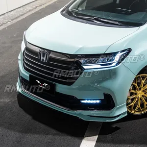 Kit carrosserie pour Honda Odyssey 2022, séparateur de pare-chocs avant noir mat style YOFER, spoiler de pare-chocs avant, accessoires de voiture - Product Image 4