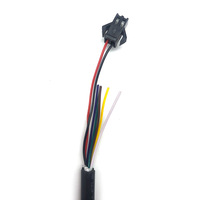 Faisceau de câbles personnalisé avec connecteur aviation multipol, assemblage de câbles blindés FT1 ignifuge, OEM pour l'automatisation industrielle
