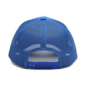 Casquette de camionneur personnalisée à 5 panneaux avec logo brodé en 3D, casquette en maille Richardson, logo tissé sur le côté, logo brodé au dos - Product Image 5