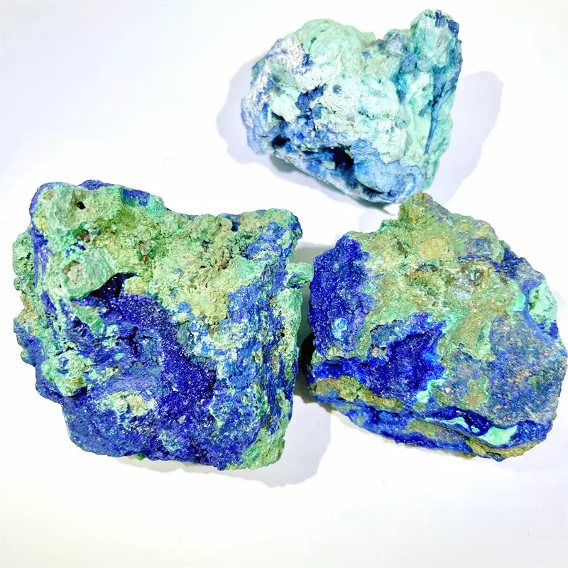 도매 고품질 거친 블루 Azurite 크리스탈 표본 장식용 원석