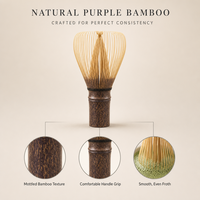 Fouet en bambou Zhen, bambou naturel, multi-dents, fait main, cérémonie du thé japonaise, logo personnalisé