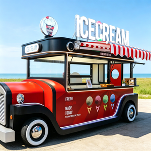 Food Cart Newly Designed Food Truck Mobile Food <b>Trailer</b> Fully Equipped Food Cart Truck Food Vending Truck - Product Image 1