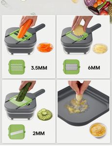 Hot Sales Manual Kitchen Veggie Fruit Shredder Grater Slicer <b>Vegetable</b> Cutter Potato Grater Stainless Steel Kitchen Tool - Product Image 6