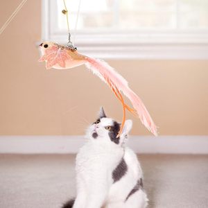 Jouet interactif pour chat avec plume naturelle, ventouse mains libres, pour jeu intérieur - Product Image 3