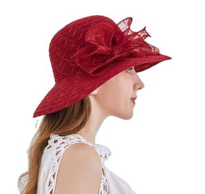 Hermoso y Elegante Sombrero de Fiesta, Sombrero de Organza Flexible, Sombrero de Moda para Iglesia, Boda, Sombreros Hechos a Mano para Damas, Adultos y Niños - Product Image 5