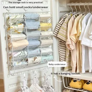 Scaffale Pieghevole Multifunzionale <span class=keywords><strong>da</strong></span> Parete per Camera dei Bambini, Organizzatore DIY <span class=keywords><strong>da</strong></span> Scrivania a 5 Ripiani per Asciugamani e Biancheria Intima - Senza Foratura - Product Image 2