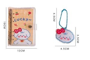 Organizador de cubierta de cuero desmontable para <span class=keywords><strong>agenda</strong></span> de hojas sueltas de corazón de niña bonita para escritura de escuela secundaria <span class=keywords><strong>primaria</strong></span> para estudiantes - Product Image 5