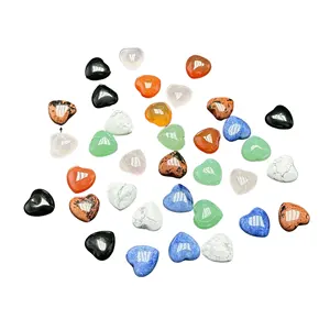 Kenny Crystals Wholesale Natural Crystal Chubby Cute LOVE Earring Pendant ACC DIY Heart Carving For Self Healing Gifts