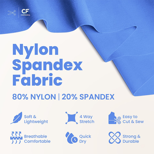 Lots de stock – Tissu uni extensible 4 directions 80 % nylon 20 % élasthanne, séchage rapide, résistant au chlore, pour maillots de bain et bikinis - Product Image 2