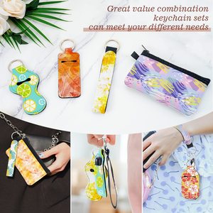 Sublimation Wristlet Keychain Sublimation Blank Set Sublimation Lanyard Lipstick <b>Holder</b> <b>Makeup</b> Pouch Bottle Keychain <b>Holder</b> - Product Image 4