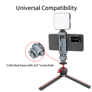 Support de trépied pour téléphone pour cage d'appareil photo, 360° °   Support rotatif en métal pour smartphone avec griffe <span class=keywords><strong>porte</strong></span>-accessoire, logo personnalisé, vente en gros - Product Image 5