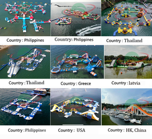 สวนน้ำเป่าลมลอยน้ำขนาดยักษ์กลางแจ้งในทะเลสาบเป่าลม - Product Image 6