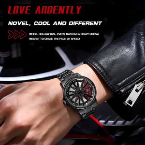 Relojes Deportivos de Lujo para Hombre, Caja de Aleación de Acero Inoxidable, Resistentes al Agua, Diseño de Llanta de Auto, Mecánicos Giratorios, Correa de Cuero Seiko - Product Image 2