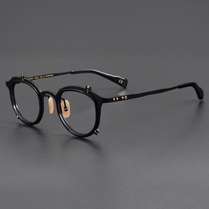 Kính mắt khung titan MM-0050 cao cấp, sang trọng, kiểu dáng thời trang, họa tiết chắc chắn, dành cho nam và nữ - Product Image 3