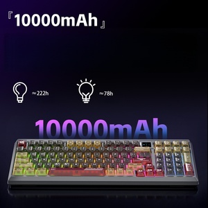<span class=keywords><strong>Teclado</strong></span> Mecánico MQ de 3 Modos, Personalizable, Intercambiable en Caliente, Inalámbrico, con Retroiluminación LED, para Juegos y Oficina, para PC y Portátil - Product Image 3