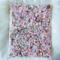 Yantuo cristal en gros 500g emballage mixte dos plat perles résine strass gelée strass pour bricolage artisanat