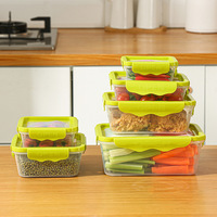 Nieuw Ontwerp Siliconen Hoes Transparante Huishoudelijke Food Grade Keuken Koelkast Opslag Draagbare Fruit Groente Doos Container