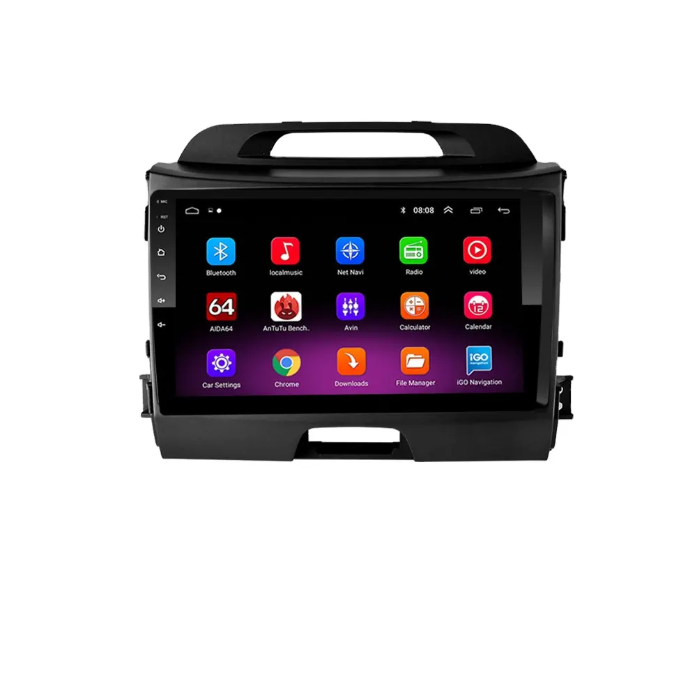 Android 10 Autoradio Car Radio Car Android Player GPS Wifi BT For Kia Sportage 2010 2011 2012 2013 2014