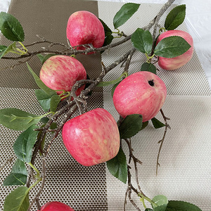 Chất Lượng Cao Nhân Tạo Bó Hoa Mô Phỏng Táo Với Lá Nhân Tạo Trái Cây Chi Nhánh Đối Với Trang Chủ Vườn Trang Trí - Product Image 4