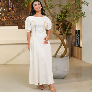 Vestido Casual Elegante con Bordado Premium, Ropa Maxi Estilosa para Mujer, al por Mayor - Product Image 3