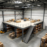 HONGXIN Étagère de mezzanine robuste, réglable, personnalisable, multicouche, sans boulons, en acier laminé à froid, revêtement poudré, anti-corrosion