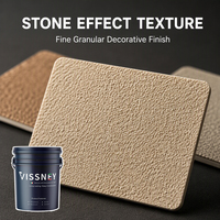 Peinture liquide acrylique anti-humidité à texture granulaire pour façades extérieures, rénovation des murs d'hôtels, d'appartements et de villas
