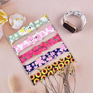 Armband Fabrik OEM 38mm 40mm 45mm 49mm Druck Smart Watch Armband für Apple Watch 10 9 8 7 6 Luxus Charm Silikon Iwatch Bänder - Product Image 2