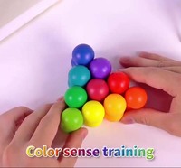 Balle de Puzzle colorée, jouets anti-Stress, jeux de société, Rotation libre, forme Variable, jouet éducatif