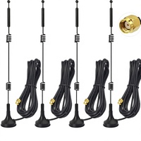 Antenne magnétique MIMO RP-Male Bingfu double bande Wi-Fi 2,4 GHz 5 GHz 5,8 GHz 9 dBi, lot de 4