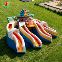 Divertido Tobogán Acuático Inflable con Diseño de Cerveza, Tobogán Acuático Inflable Comercial para Adultos, para Fiestas, Festivales y Eventos al Aire Libre