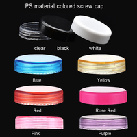 Pot PS clair de forme ronde 3g5g 7g 10g 15g 20g 25g pots cosmétiques en plastique avec bouchon à vis pour l’emballage cosmétique