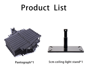 2m pantograph hoàn chỉnh Studio chiếu sáng hỗ trợ hệ thống đường sắt kit kim loại nhiếp ảnh CELLO đường sắt hệ thống theo dõi - Product Image 2