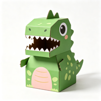 Jouet dinosaure en papier personnalisable à faire soi-même pour enfants, activité manuelle créative, jeu de simulation, costume, jouet pour enfants en carton de haute qualité