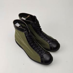 Botas de Tobillo de Cuero Vacuno Negro para Hombre, Botas de Invierno con Cordones, Impermeables, Transpirables, Antideslizantes, Cálidas, para Caminar al Aire Libre, Casuales y a la Moda - Product Image 1