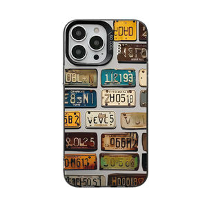Funda para Teléfono con Diseño de Placas de Matrícula Vintage, Carcasa Retro Antigolpes para <span class=keywords><strong>iPhone</strong></span> 17/16/15/14 Pro Max, Accesorios para Móviles - Product Image 6