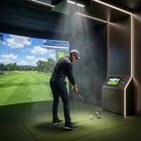 Système de simulateur de golf infrarouge personnalisé écran d'interaction par projection intérieure populaire aide à la formation du fabricant