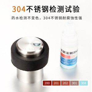 Stainless Steel Door Stopper 304 Floor <b>Mount</b> Rubber Buffer Minimalist Design Easy Installation Height Increasing Type - Product Image 3