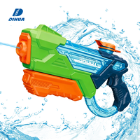 Pistolet à eau classique à pompe avec réservoir transparent pour une visualisation claire du niveau d'eau, jouet puissant pour enfants, idéal pour l'été et la piscine