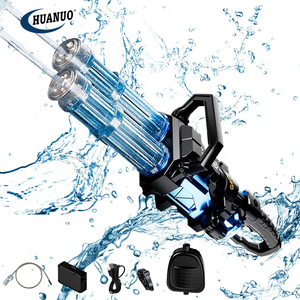 Pistola de Agua para Niños y Adultos, Pistola de Agua de Doble Cañón de Gran Capacidad, Pistola de Agua Eléctrica Rotatoria Tipo Gatling - Product Image 1