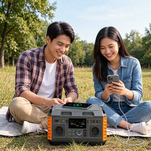 Portable Station Solar Generator 200W-2500W Lithium Ion <b>Battery</b> Pure Sine Wave Jump MPPT Car Flashlight A6 High-Capacity Lithium - Product Image 1