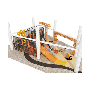 Équipement de terrain de jeux intérieur sur le thème de l'architecture Happy <span class=keywords><strong>Zone</strong></span>, respectueux de l'environnement, certifié ASTM, avec élévateur électrique pour parcs d'attractions et écoles - Product Image 5