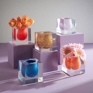 <span class=keywords><strong>Vasi</strong></span> di fiori in <span class=keywords><strong>resina</strong></span> acrilica di lusso <span class=keywords><strong>colorati</strong></span> personalizzati - Product Image 6