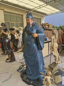 Life Size Outdoor Park Cooper Guan Yu <strong>Statue</strong> Guan Gong Bronze Figure <strong>Statue</strong> - Product Image 6