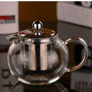 Teiera in vetro borosilicato alto con teiera a base di tè e foglie di caffè a base di erbe - Product Image 3