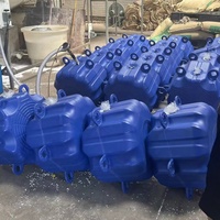 Cubes flottants durables pour la pêche en mer Dock flottant rond en HDPE pour la construction de maisons en conteneurs