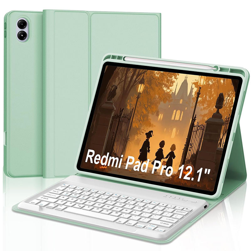 Etui Matcha + clavier blanc