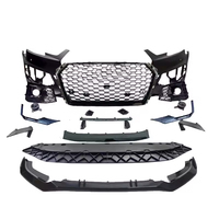 Kits de pare-chocs avant et arrière pour Audi A4 S4 B9, style RS4, kits de carrosserie complets avec calandre noire brillante et diffuseur pour Audi A4 S4 B9 2017 2018 2019
